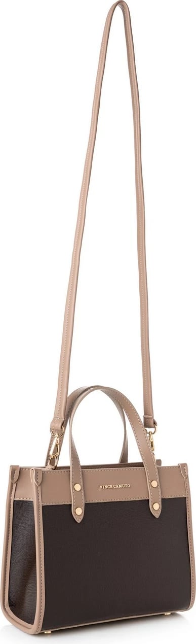 Çantë tote Vince Camuto, Cortona, ngjyrë kafe dhe mink
