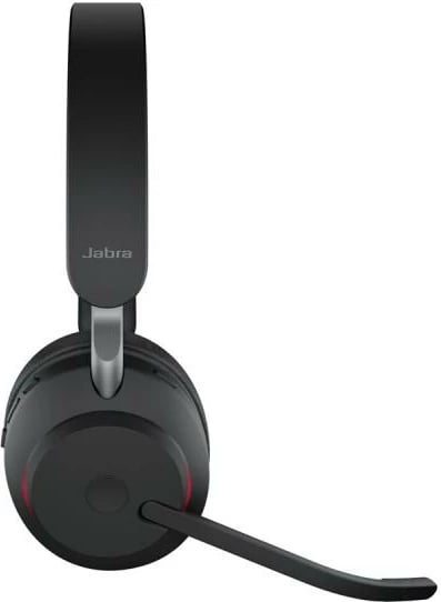 Kufje me mikrofon Jabra Evolve2 65 UC Stereo Bluetooth me USB-A, rreze 30 m, kabllo 1 m, e zezë