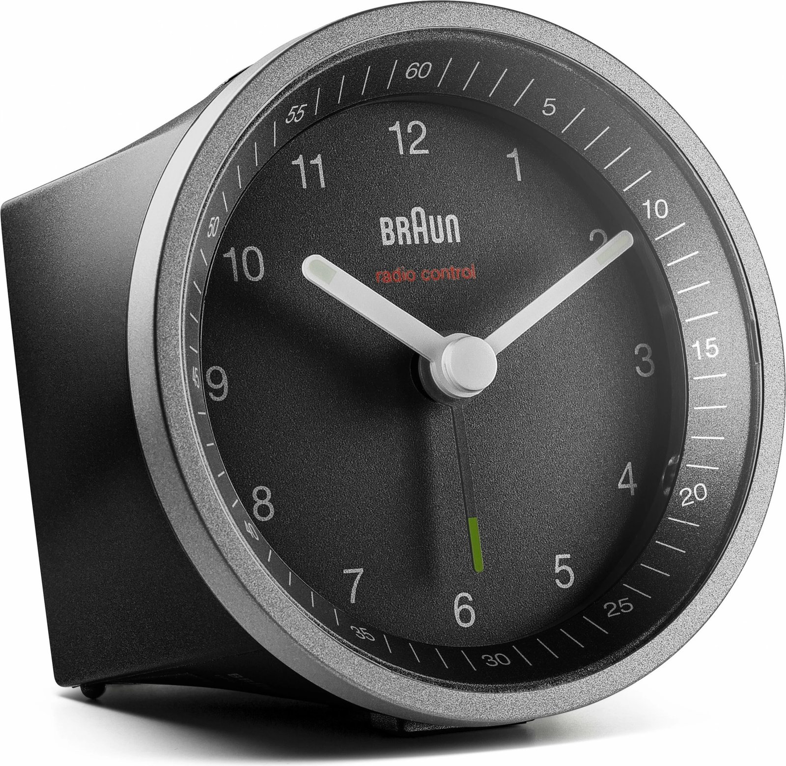 Alarm Braun BC07, quartz, analog, zi, backlight verdhë Alarm Braun BC07, quartz, analog, zi, backlight verdhë