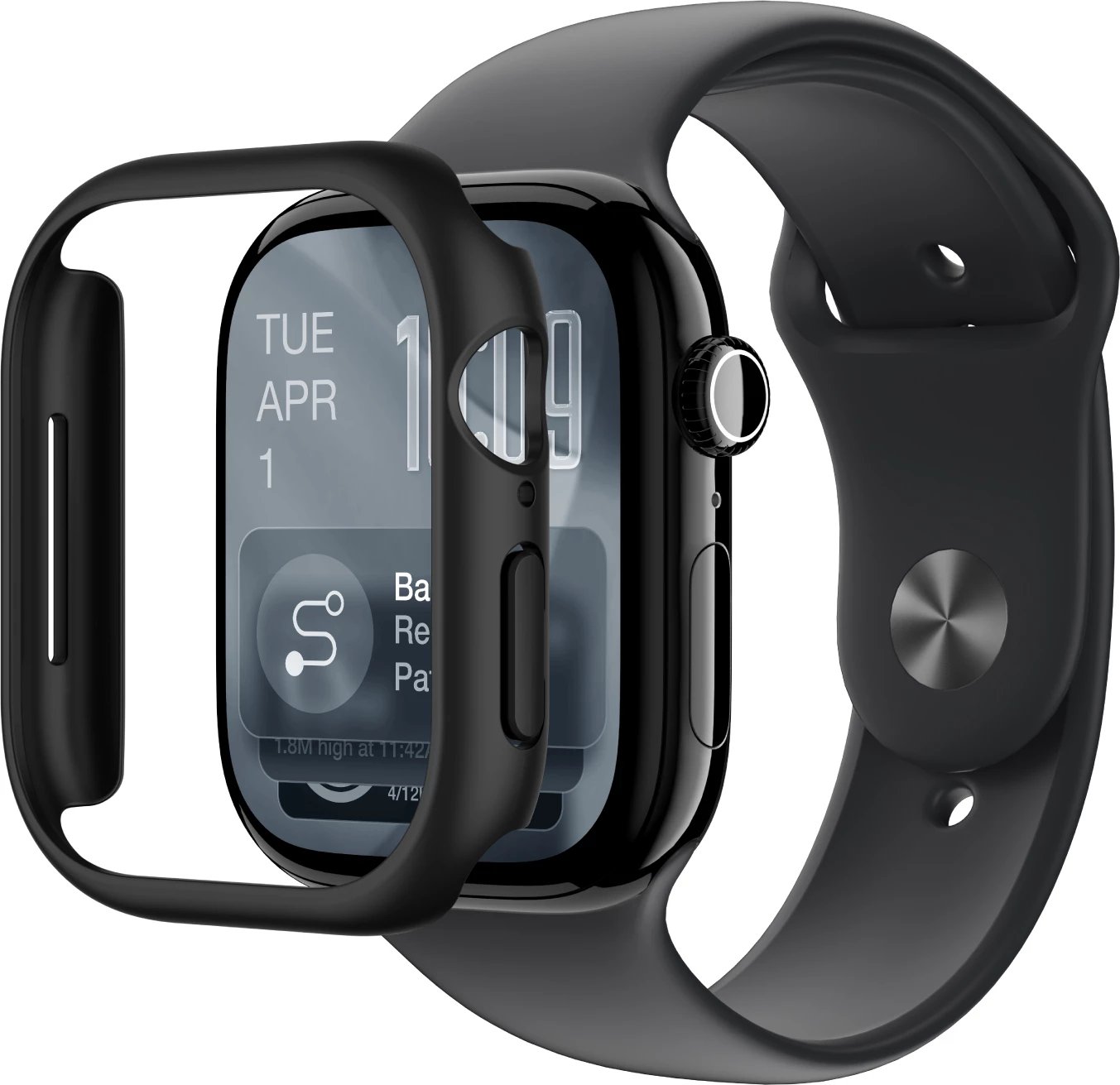 Mbështjellës për smartwatch, AmazingThing, Minimal, për Apple Watch Series 11 42mm, i zi