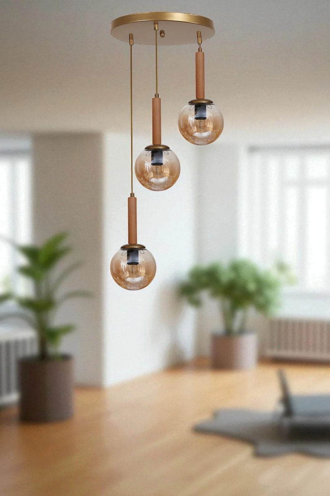 Llambë tavani Opviq, 9072-3, ngjyrë mjaltë, lis dhe ar