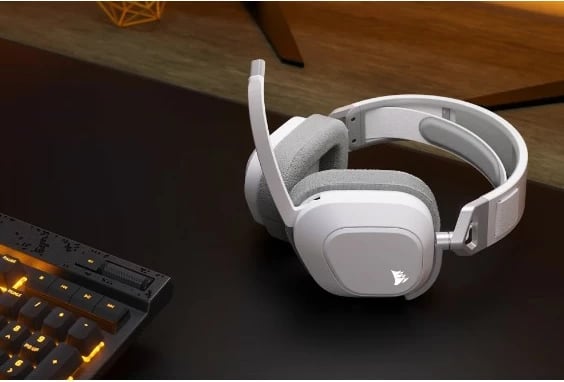 Kufje gaming Corsair HS80 MAX Wireless, Dolby Atmos, 24h, e bardhë