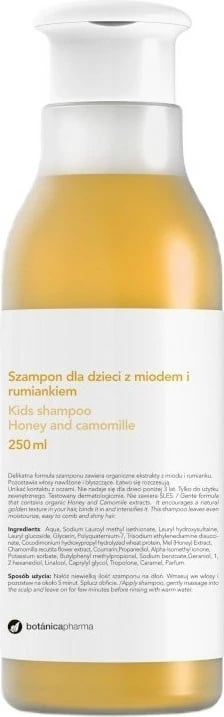 Shampon për fëmijë Botanicapharma me mjaltë dhe kamomil 250ml