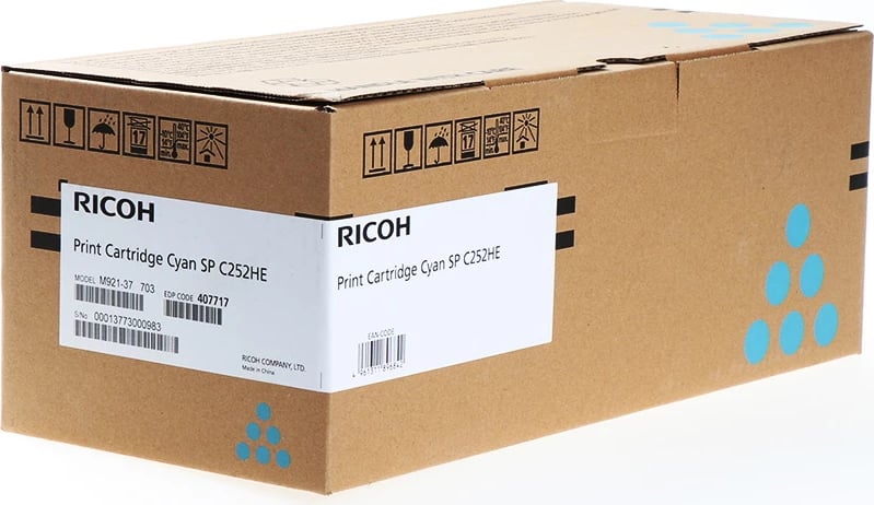 Toner Ricoh Type C252E 407717, rendiment 6000 faqe, XL, cyan