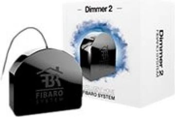 Dimer smart shtëpie, FIBARO, Dimmer 2 FGD-212, modul për kontroll të ndriçimit, e zezë