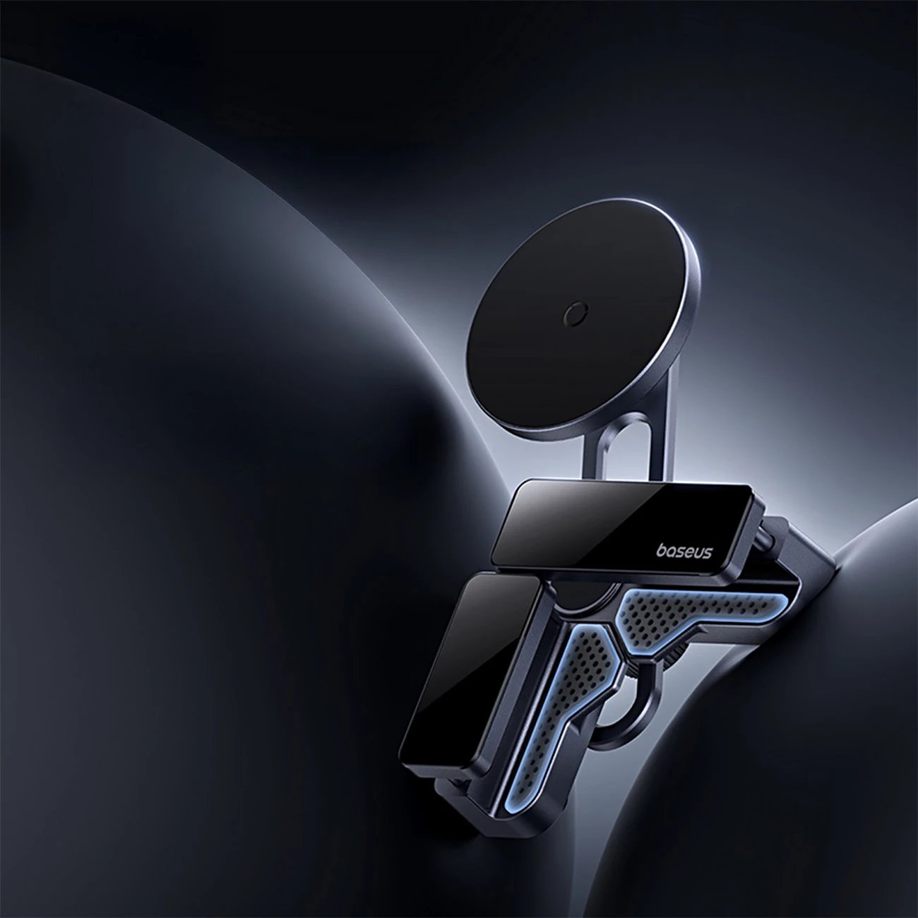 Mbajtës magnetik për celular Baseus MaxView, për ekran makine, MagSafe, Gri Mbajtës magnetik për celular Baseus MaxView, për ekran makine, MagSafe, Gri