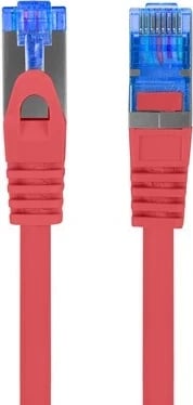 Kabllo rrjeti Lanberg Patchcord, CAT.6A S / FTP, 0.5m, e kuqe