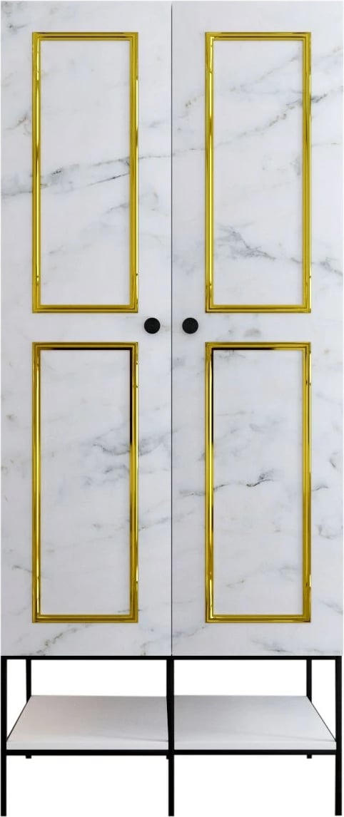 Dollap Hanah Home, Martin 2, i bardhë, i zi, ari