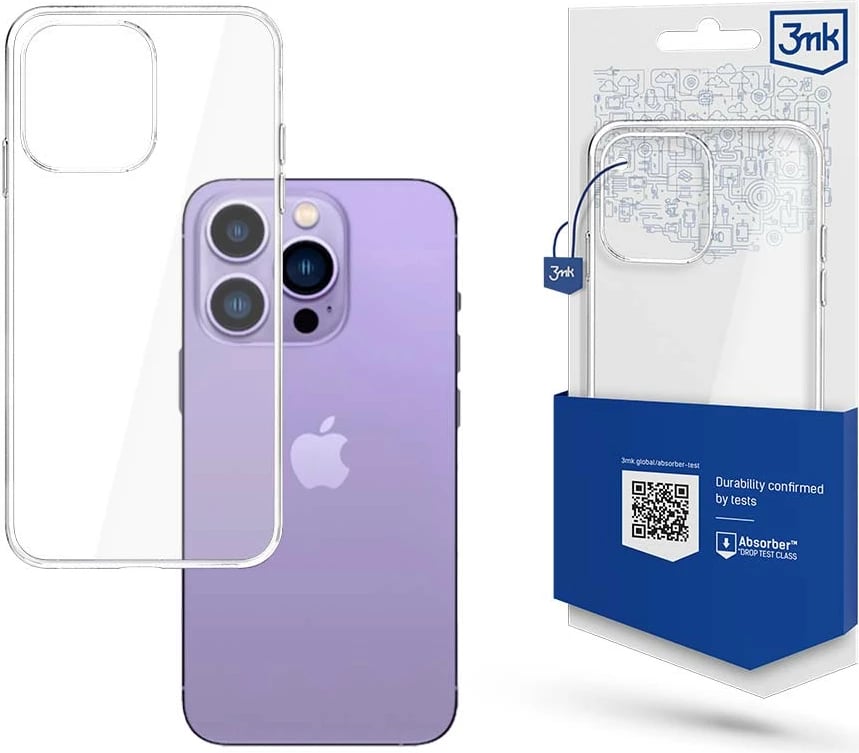 Mbështjellës 3mk Clear Case për iPhone 14 Pro Max, Transparent