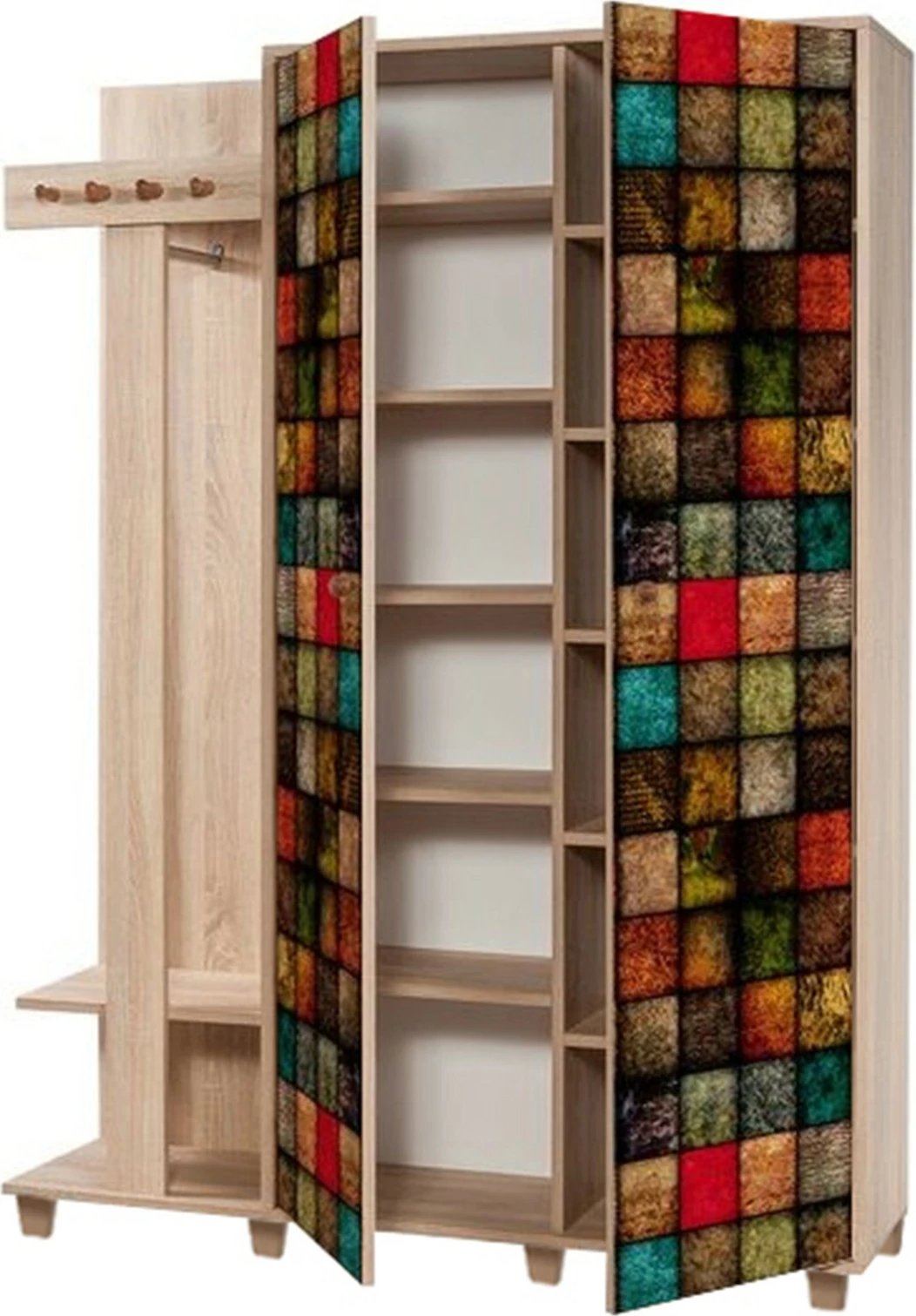 Stendë korridori, ngjyrë lisi Sonoma, dizajn modern, Garmanto 135-723