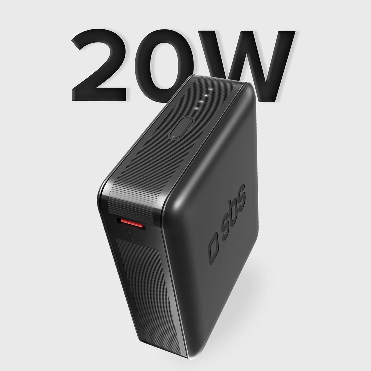 Powerbank SBS TEBB10000HDPD20K, 10000 mAh, me Power Delivery, e zezë