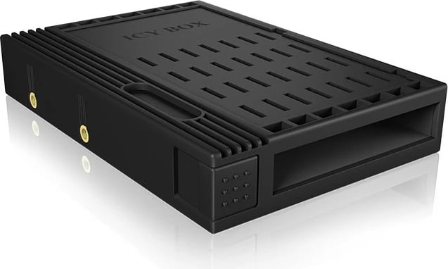 Kornizë HDD ICY BOX IB-2536STS, universal, plastikë, 2.5" në 3.5", e zezë