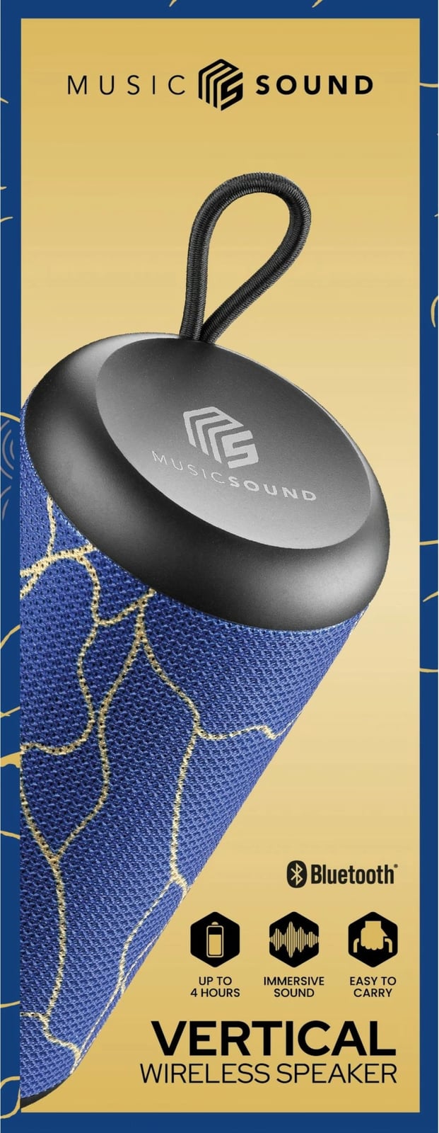 Altavoz portativ Cellular Line Music Sound Vertical, Bluetooth, 5W, mono, i kaltër