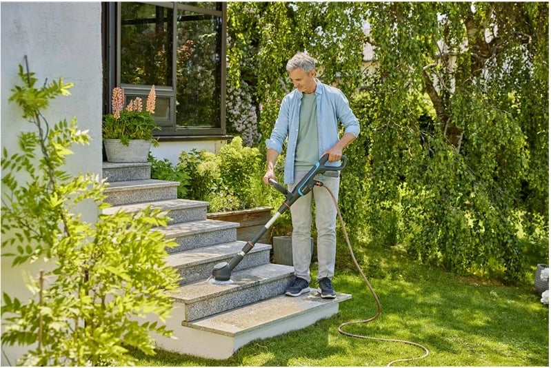 Pastrues me bateri Gardena 14840-55, Jeshil, Gri, Portokalli