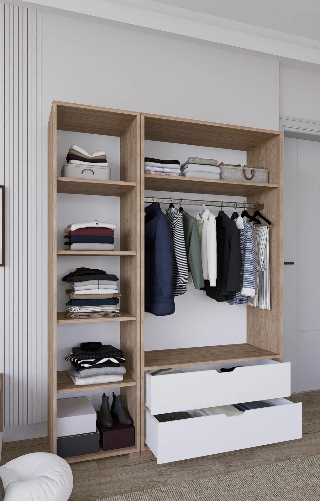 Dollap Skye Decor, ngjyrë arrë e çelët, Nisan 1600-019