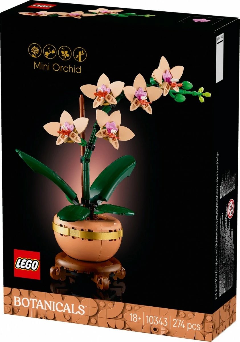 Set ndërtimi LEGO Botanical Small Orchid 10343, 274 pjesë, plastikë Set ndërtimi LEGO Botanical Small Orchid 10343, 274 pjesë, plastikë