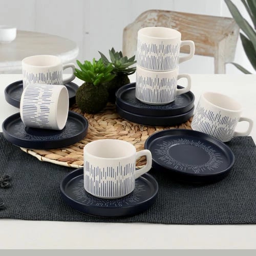 Set filxhanash kafeje (12 copë), Hermia Concept, TC038012F9RXA046100MATCS00