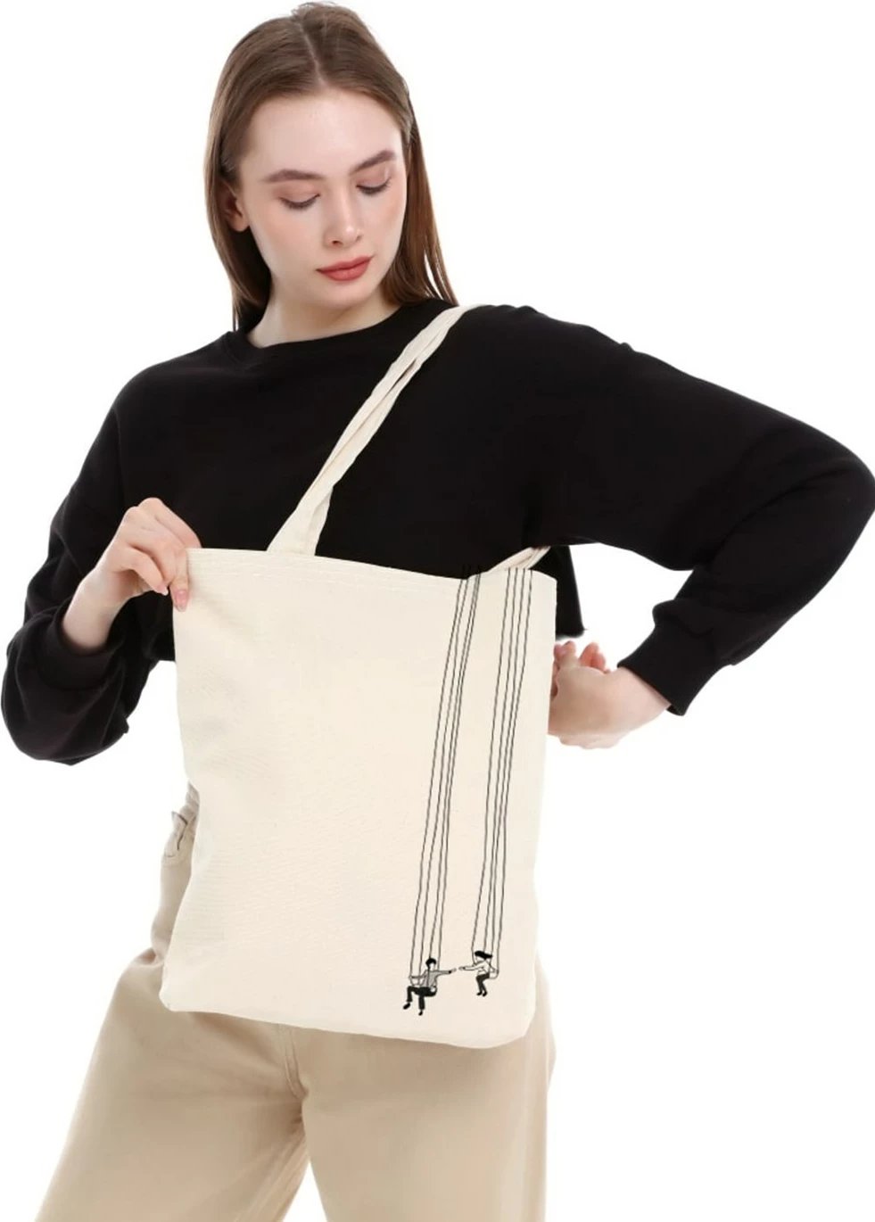 Tote bag Zoozie Bags, krem, 1195