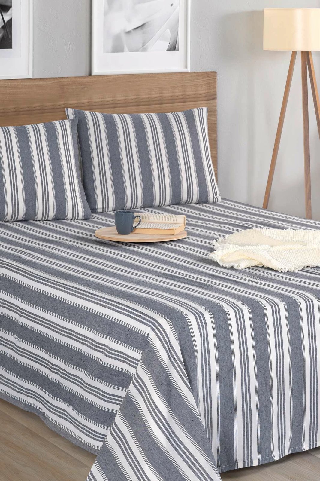 Set çarçafësh dopio, ngjyrë antracit, Soft Line