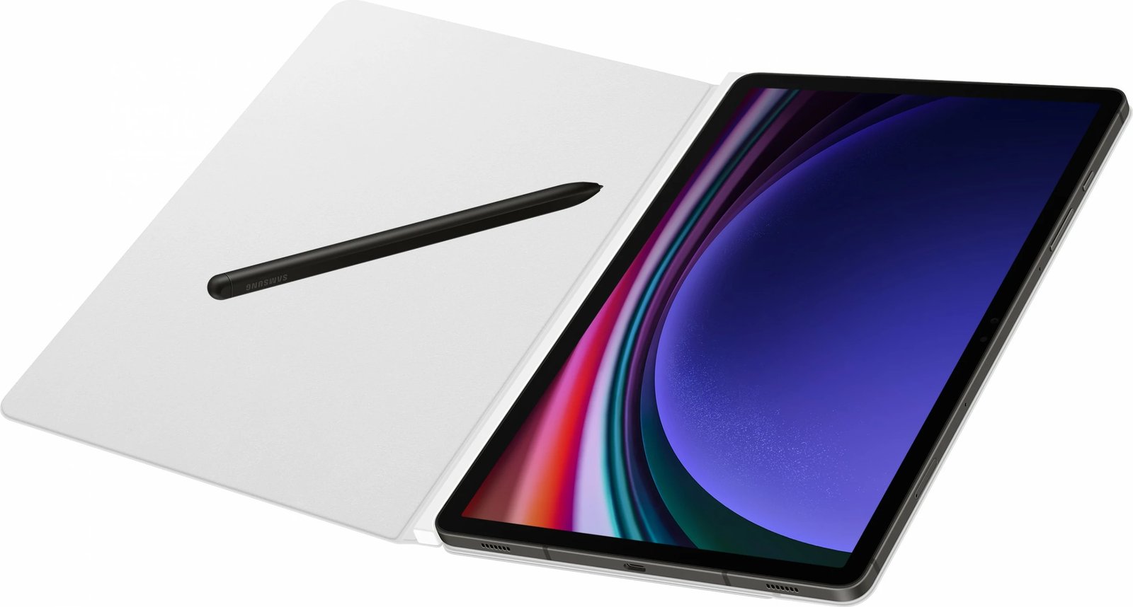 Mbështjellës folio Samsung Galaxy Tab S9, 27.9 cm (11"), i bardhë