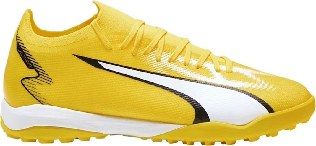 Këpucë futbolli Puma Ultra Match TT 107521 04, ngjyrë e verdhë