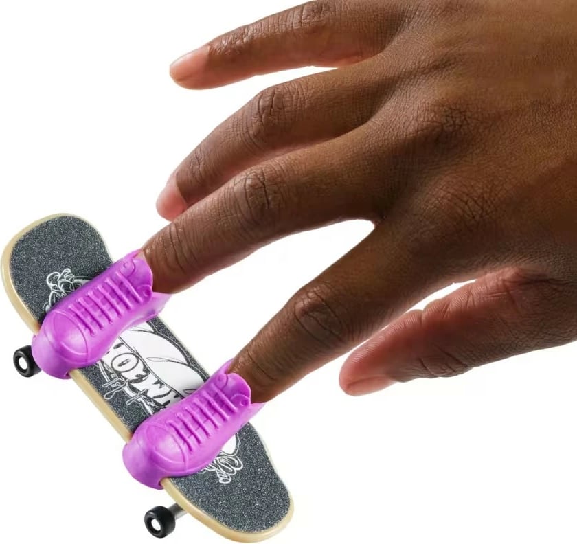 Fingerboard Hot Wheels Skate Tony Hawk me këpucë gishti, shumëngjyrësh