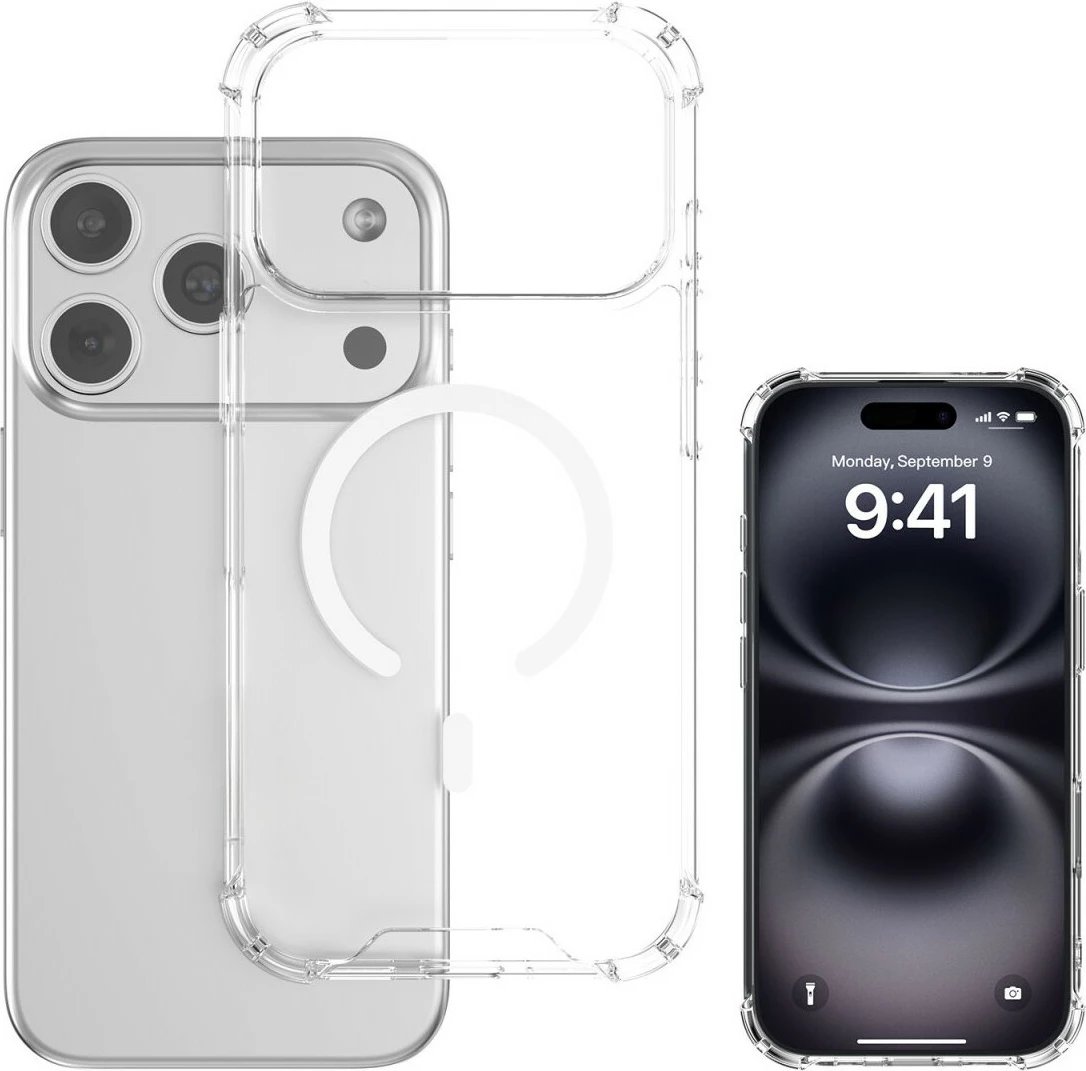 Mbështjellës 4smarts Hybrid Case Ibiza për iPhone 17 Pro Max, transparent