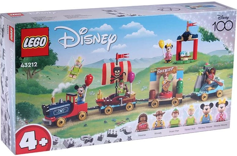 Set ndërtimi, LEGO, Disney Birthday Train 43212, 4+, tren lodër me vagona dhe figura, set