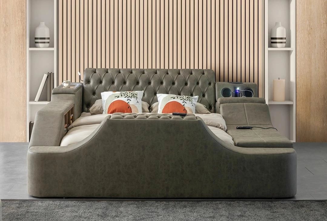 Krevat dopio Skye Decor, Dorwatch Smart, ngjyrë kafe