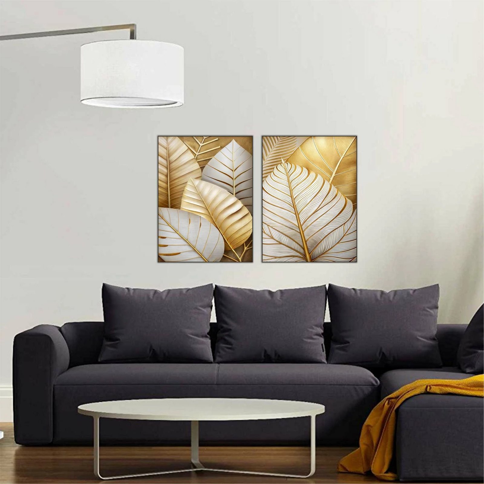 Pikturë dekorative MDF (2 copë), Wallity, shumëngjyrëshe, 60x80cm