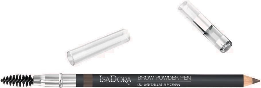 Laps për vetulla Isadora Brow Powder Pen Powder Eyebrow Pencil 05 Medium Brown për femra, 1.3g