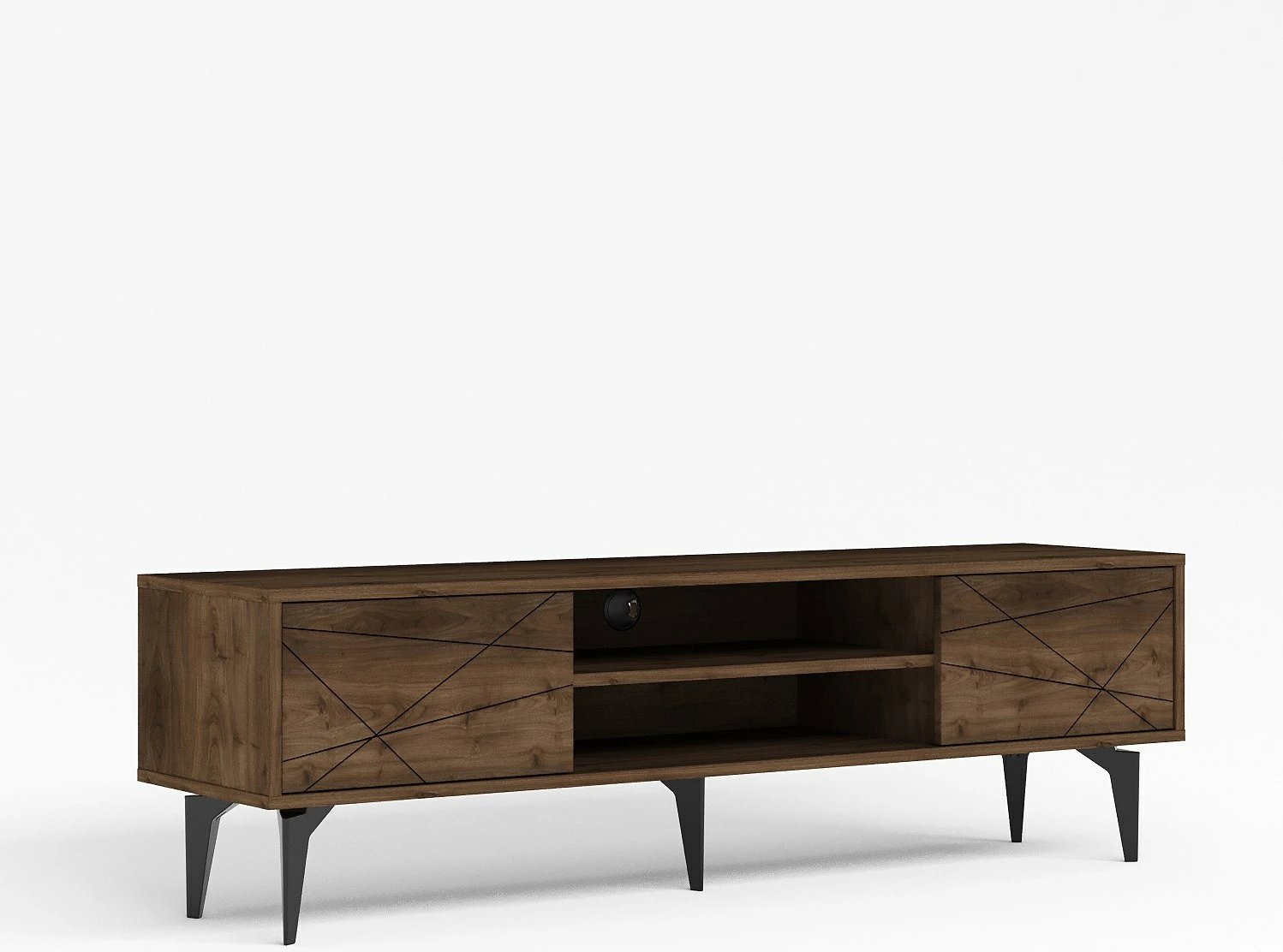 Komodë TV Brendon, ngjyrë arre, Skye Decor