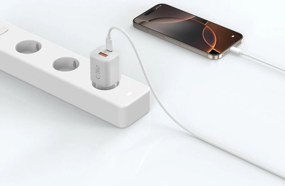 Karikues muri Tech-Protect NCM33W me 2 porta, 33W, i bardhë