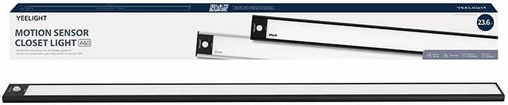 Llambë inteligjente Yeelight Motion Sensor Closet Light A60, 60cm, 2700K, e zezë