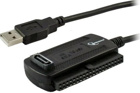 Adapter Gembird AUSI01 USB 2.0 në IDE/SATA, i zi