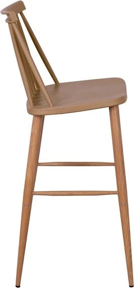 Karrige për bar Vanessa, ngjyrë kapuçino, 43x49x107 cm, set prej 2 copë