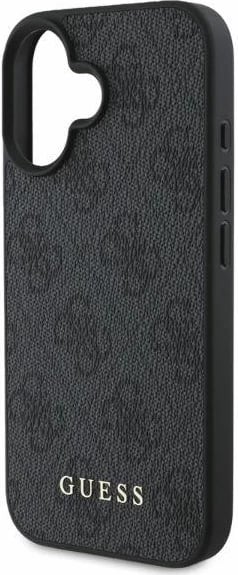 Mbështjellës Guess 4G Classic për iPhone 16, i zi Mbështjellës Guess 4G Classic për iPhone 16, i zi