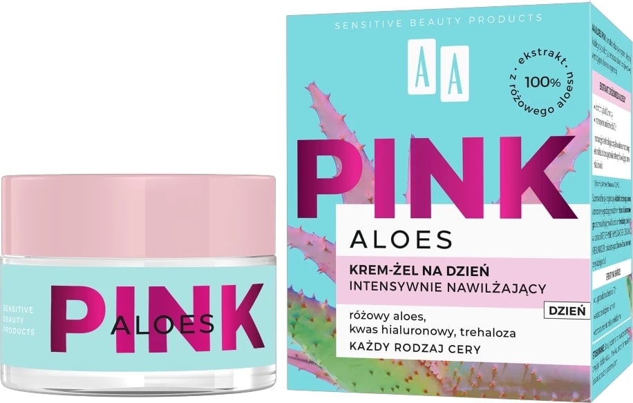 Krem-gel hidratues për fytyrë AA Aloes Pink Intensive për femra 50ml