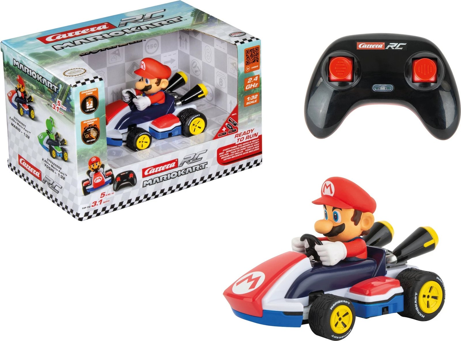 Kart telekomanduese Carrera RC Mario Kart 1:32, shumëngjyrëshe