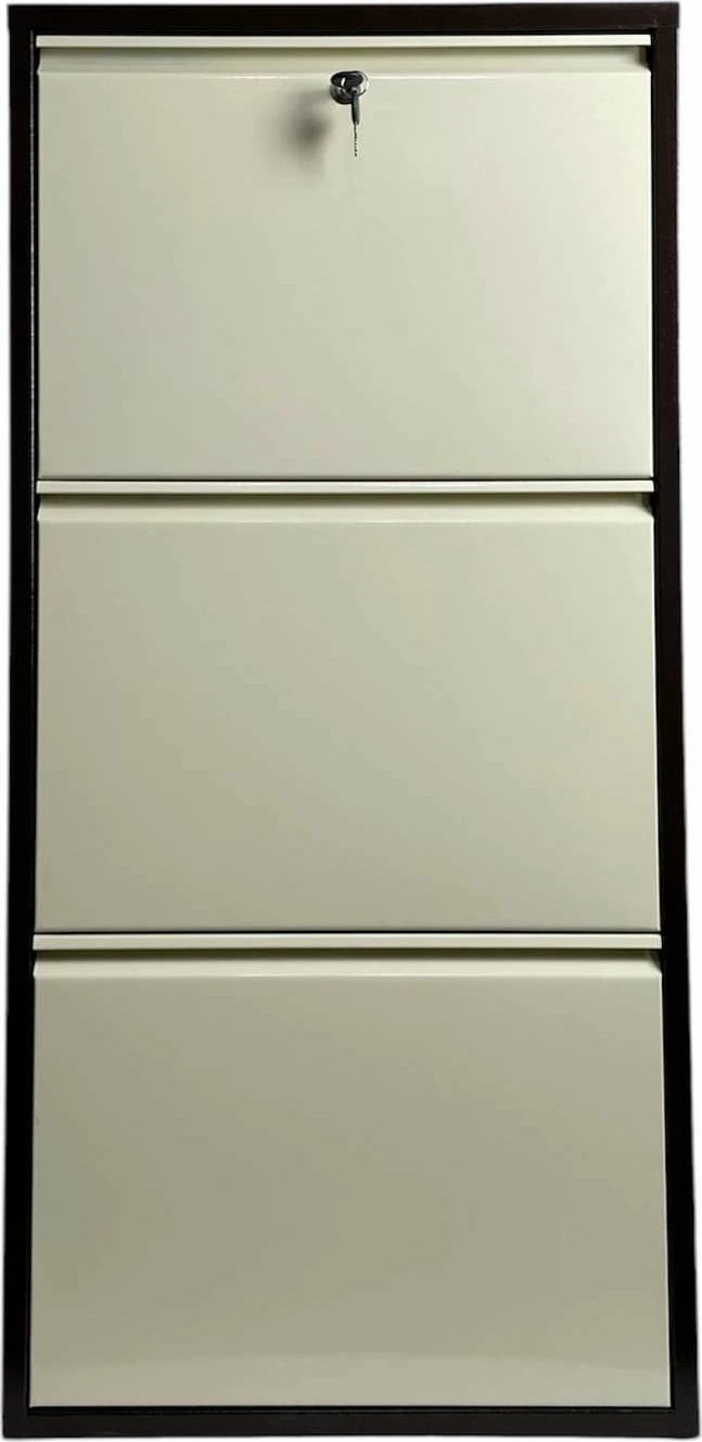 Dollap për këpuca Skye Decor, Primo 3, ngjyrë kafe-krem