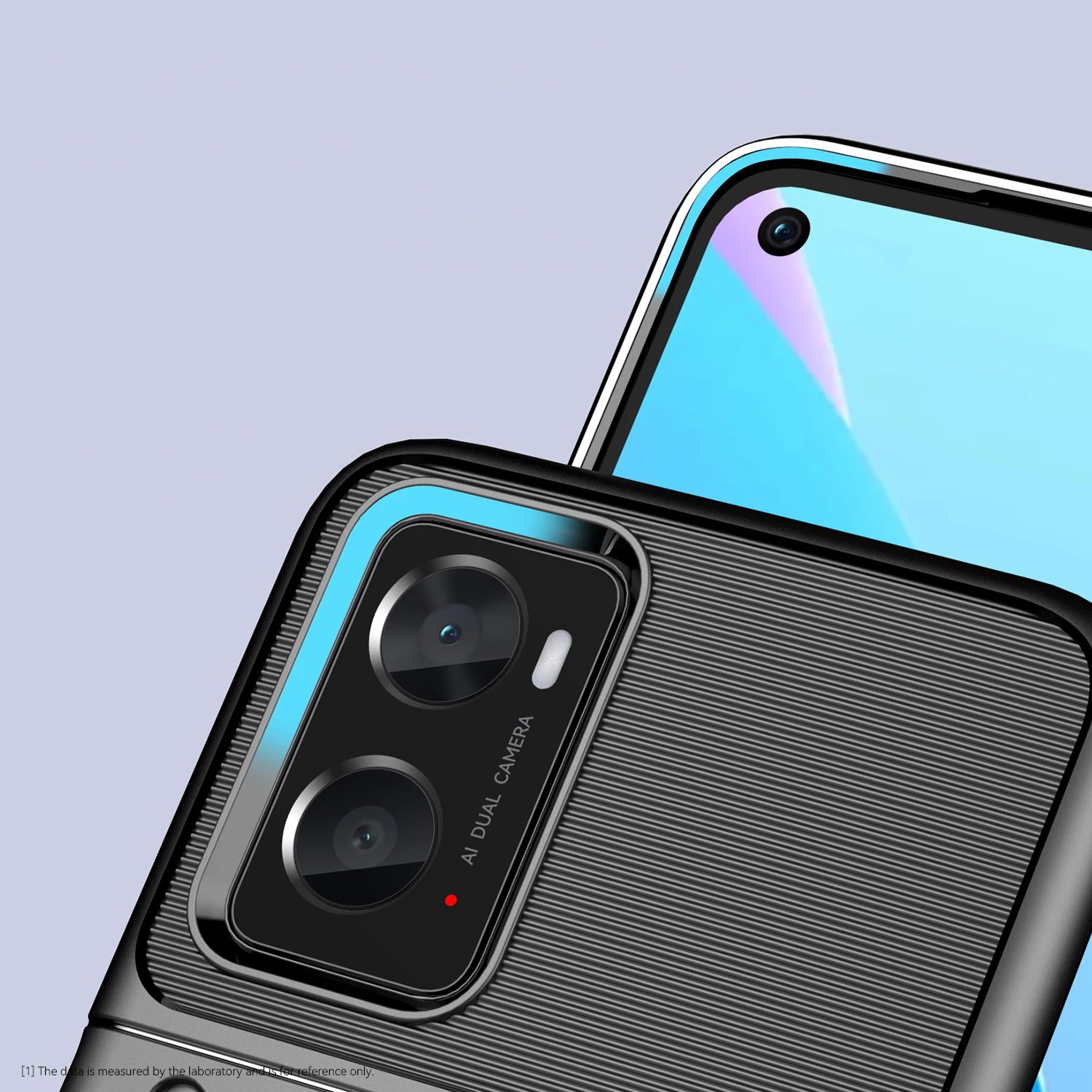 Mbështjellës Thunder Case për celular Hurtel, për Oppo A76 / Oppo A36 / Realme 9i, i zi
