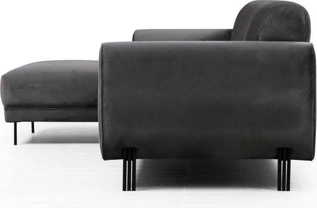 Kënd divan-krevat Atelier del Sofa, këndi majtas, anthracite
