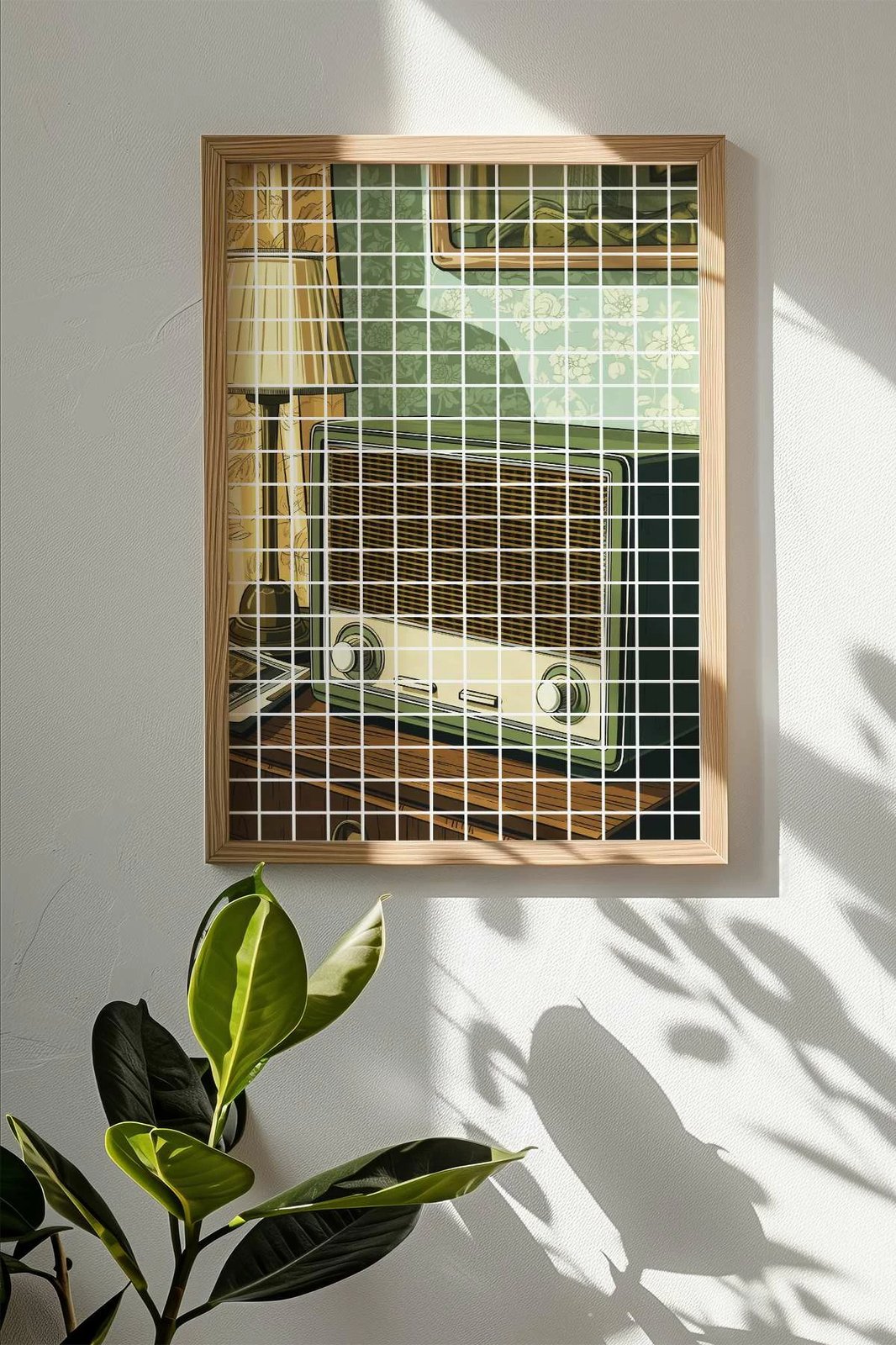 Pikturë dekorative me kornizë, shumëngjyrëshe, Popkare10, 33x48cm