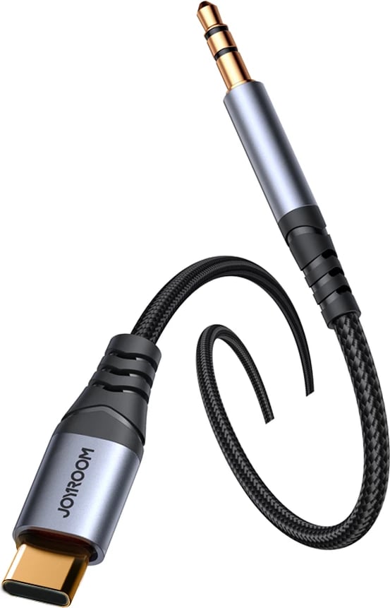 Kabllo audio, Joyroom, SY-A07 Audio Transfer Series, 3.5 mm mini jack në USB-C 1.2 m, e zezë