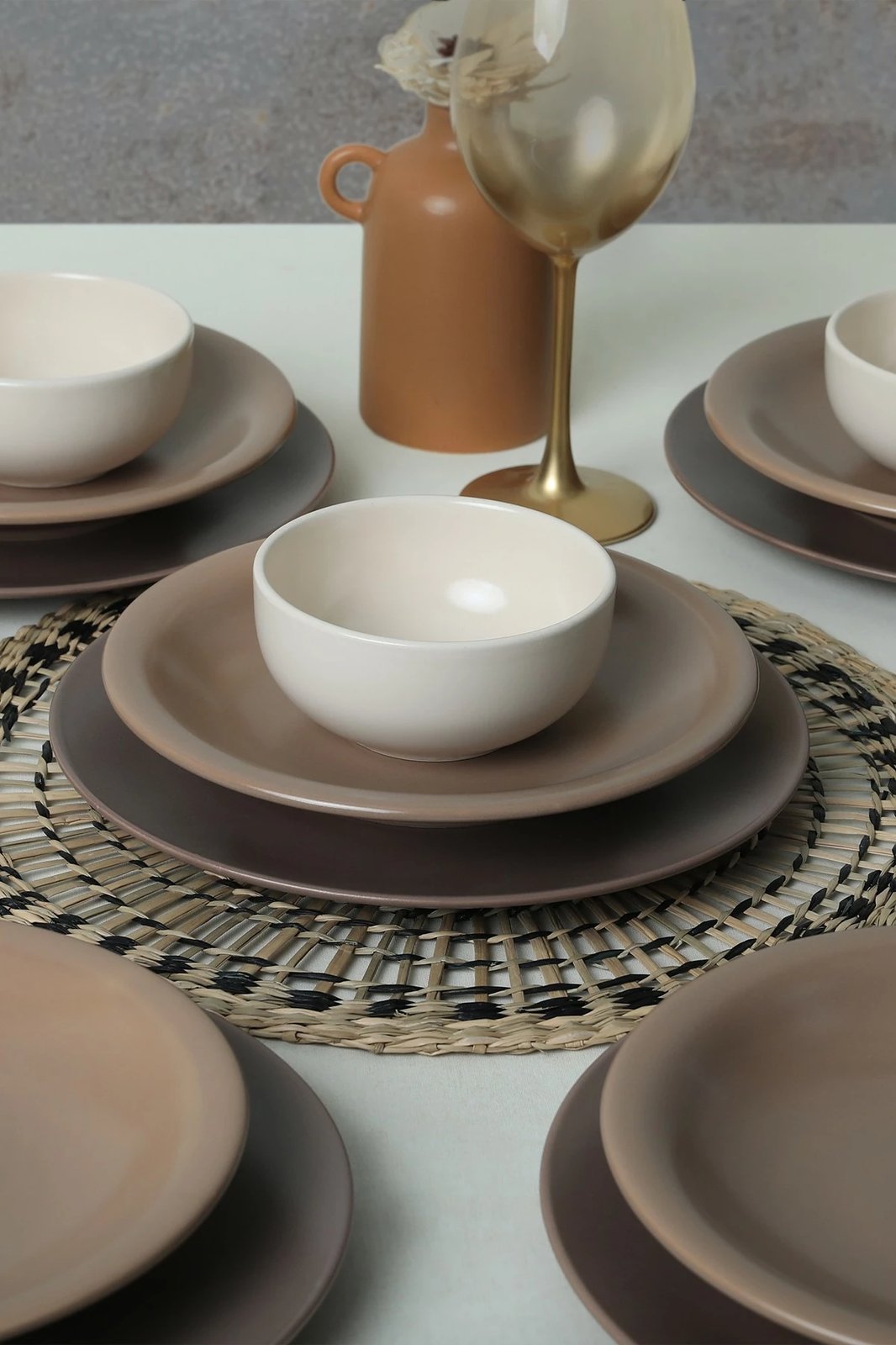 Set enësh për drekë, qeramikë, 18 copë, Hermia Concept, X0001509600000000000000000