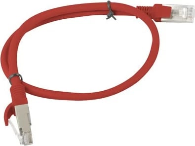 Kabllo patch Lanberg Cat6, 0.5m, e kuqe, 10 copë