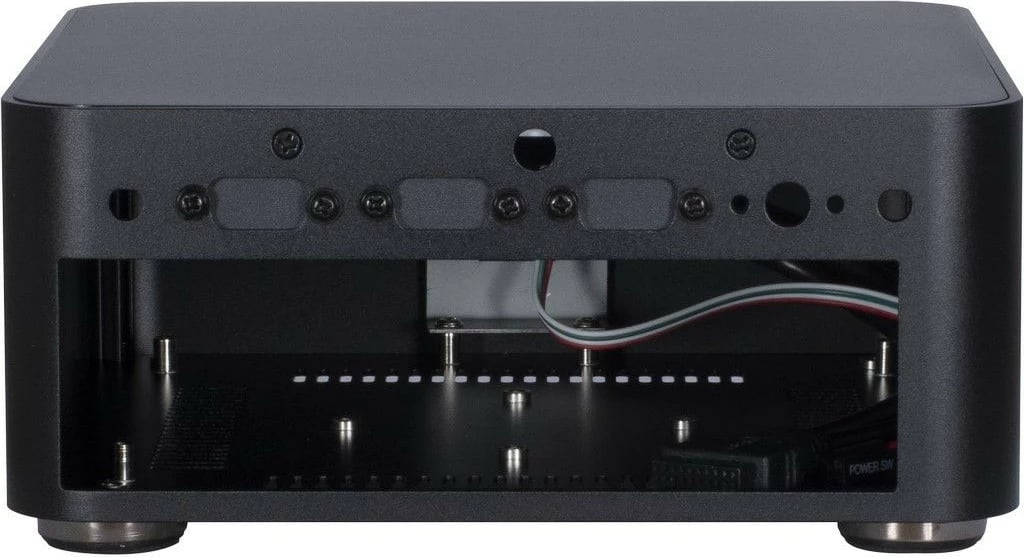 Kasë Inter-Tech A80, ITX, Small Form Factor, alumini, e zezë