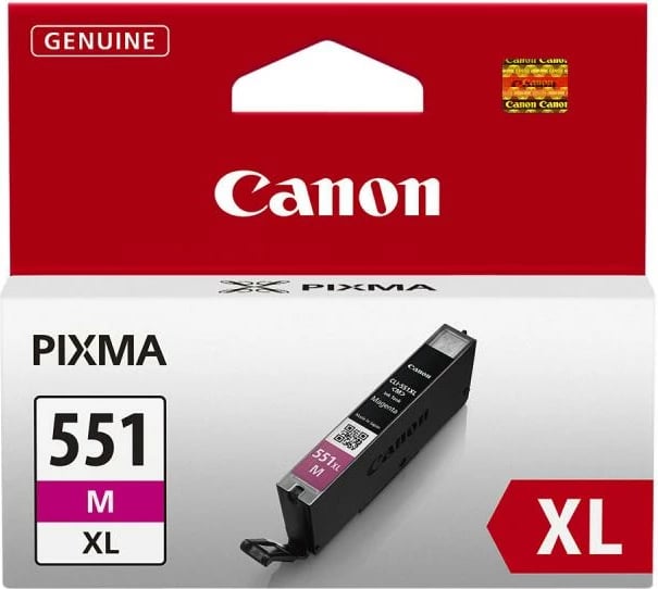 Fishek boje, Canon, CLI-551XL (CLI-551M XL), rendiment i lartë 11 ml deri 660 faqe, magenta