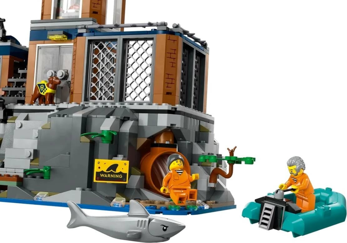 Set ndërtimi LEGO City Prison Island 60419, 980 pjesë, plastikë