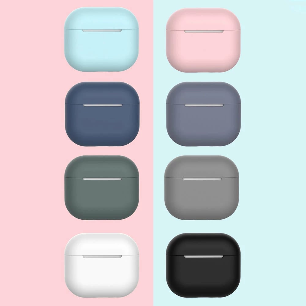 Mbështjellës silikoni për kufje AirPods 3 Hurtel, Blu e errët